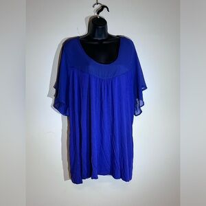 Purple size 4x Penningtons short sleeve blouse